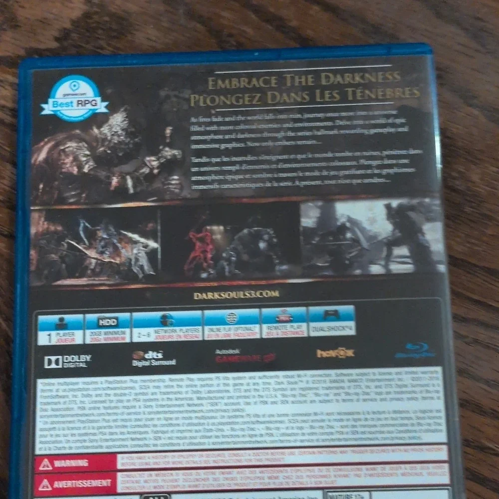 Bandai Namco Dark Souls III Sony PlayStation 4 Role Playing Multiplayer Game